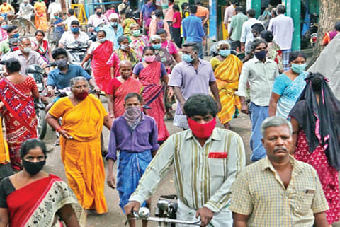 Locals gather for aid