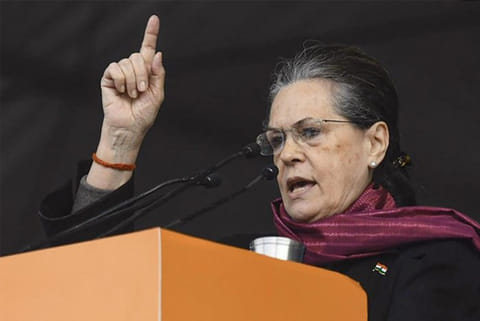 Crisis along LAC attributable to mismanagement of Modi govt: Sonia