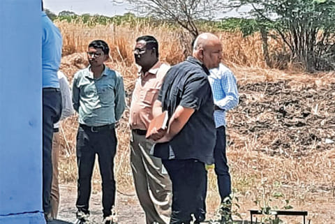 CBI team inspects a cracker manufacturing unit at Sattur in Virudhunagar district on Thursday.