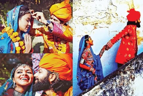 Wedding pictures posted by Bhavninder Singh on Instagram