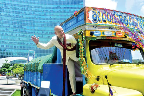 Jeff Bezos in India (file pic)