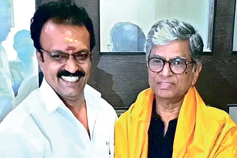 RK Raja with actor Vijay?s father SA Chandrasekar