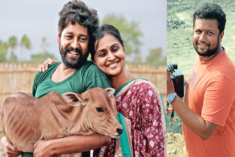 A still from the movie; Vetri Duraisamy, Director