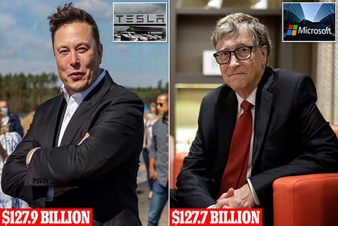 Tesla Chief Elon Musk; Bill Gates