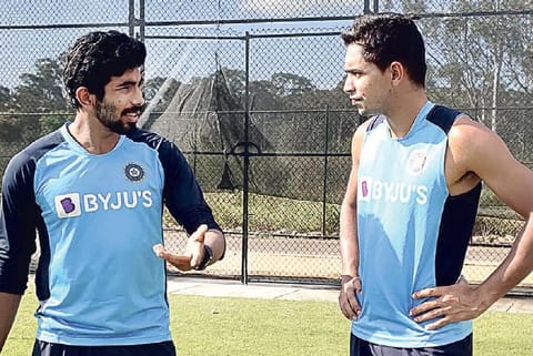 Jasprit Bumrah and Navdeep Saini are a part of the pace attack