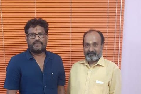 SK Krishnakanth on the right. Photo: Twitter
