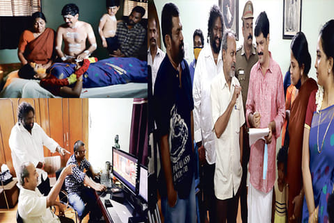 Shooting stills from the film Kattil