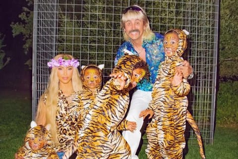 Kim Kardashian dresses as 'Tiger King' star Carole Baskin for Halloween