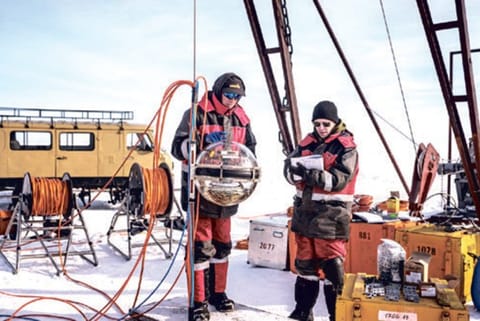 Hunting ghost particles beneath the world’s deepest lake