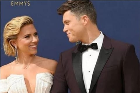 Scarlett Johansson and Colin Jost (Credit: ANI)