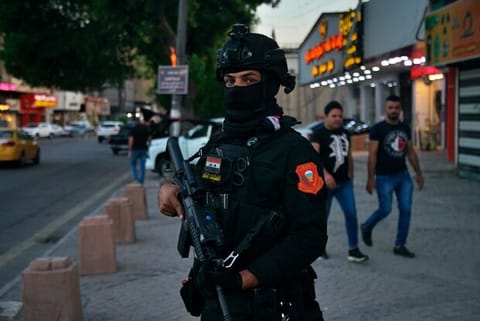 Security forces deployed in Baghdad, Iraq on Aug.27,2021 (Image Credit