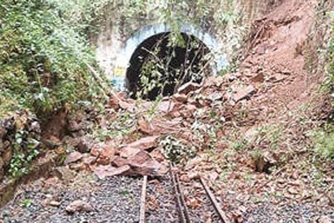 Train tunnel.