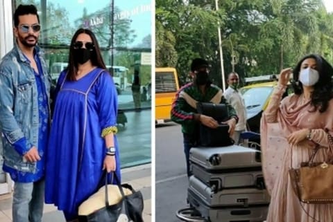 Neha Dhupia-Angad Bedi, Mini Mathur and Kabir Khan (Source: IANS)