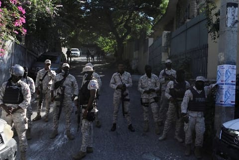 Haitian police.