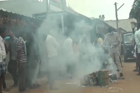 Religious books burnt by Hindu activists in Karnataka