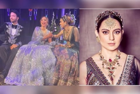 Kangana in Vicky Jain and Ankita Lokhande's sangeet ceremony.