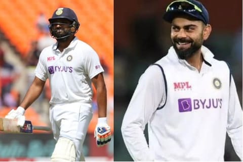 Indian Cricketers Virat Kohli and Rohit Sharma