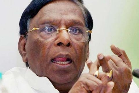 Former Chief Minister of Puducherry V Narayanasamy