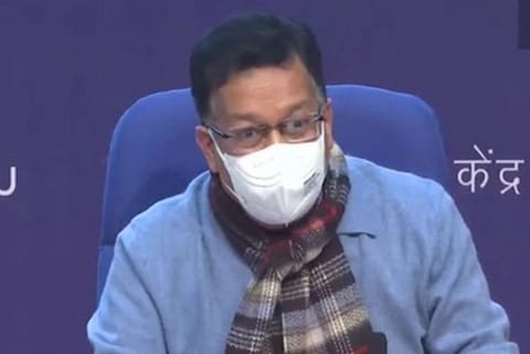 Union Health Secretary Rajesh Bhushan (Credit: ANI)