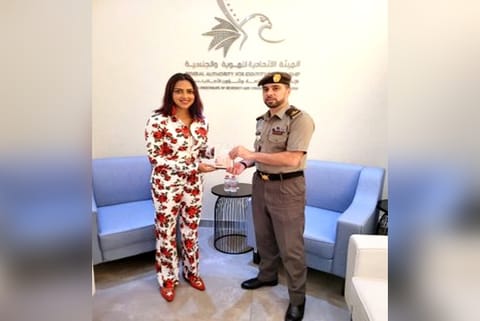 Amala Paul receives UAE's Golden Visa