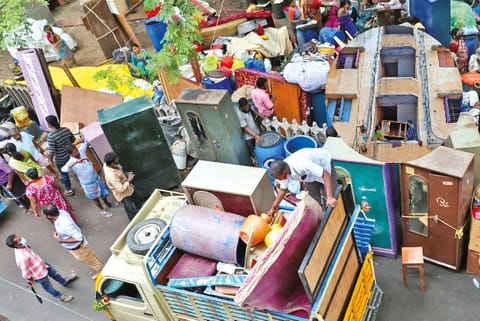 Residents of other blocks also vacated but were not provided an alternative yet (PC: Justin George)