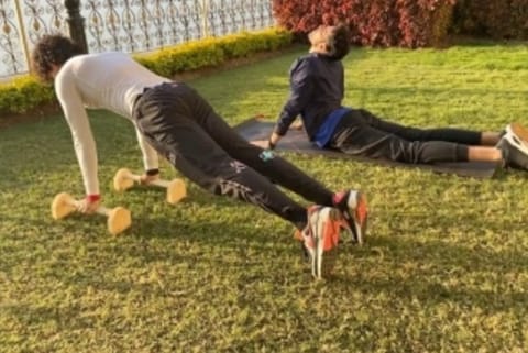 Ishaan, Siddhant ask Katrina to 'workout with the boyzz'