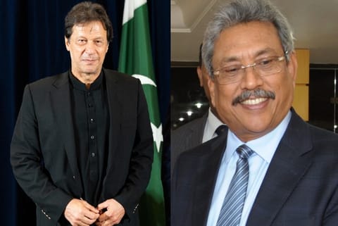 Imran Khan and Gotabaya Rajapaksa