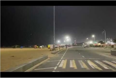 A clip of the Marina beach on the New Year Eve