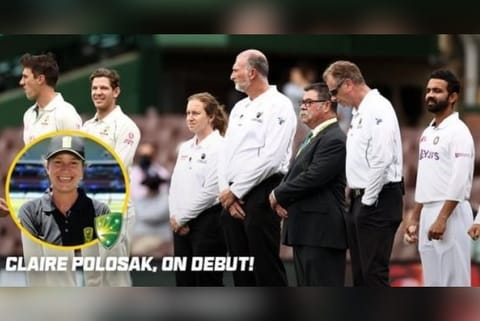 Claire Polosak becomes 1st female match official in men's Test match