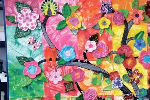 The quilt that was on display.