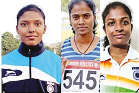 from left) Subha, Dhanalakshmi and Revathi