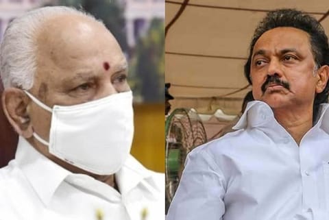 Karnataka CM B S Yediyurappa; Tamil Nadu CM MK Stalin