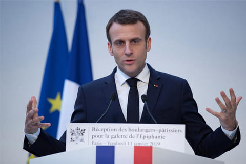 President of France Emmanuel Macron