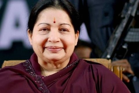 Former Tamil Nadu Chief Minister J. Jayalalithaa (Image credit: PTI)