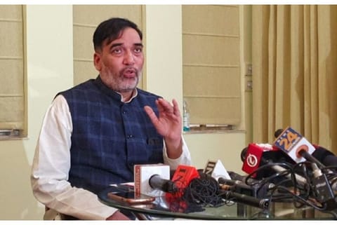 Delhi Environment Minister Gopal Rai(Image Courtesy: IANS)