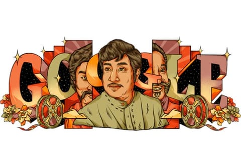 Google doodle of Sivaji Ganesan