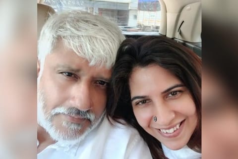 Vikram with Shwetambari.