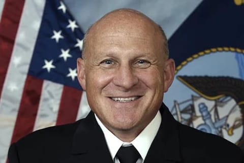 US Chief of Naval Operations (CNO) Michael M Gilday Admiral.