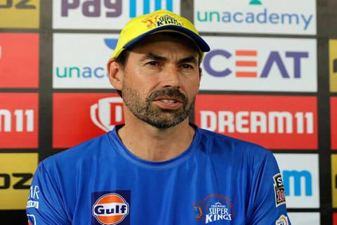 CSK coach Stephen Fleming (Image credit: BCCI/IPL)