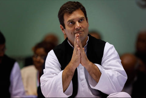 Congress party president Rahul Gandhi