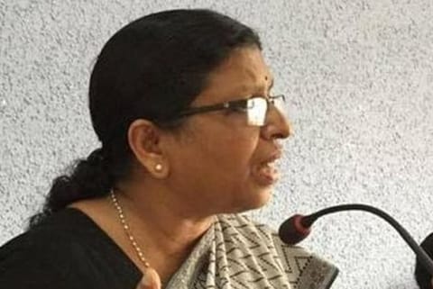Commission chairperson P Satheedevi (Image source: Facebook)