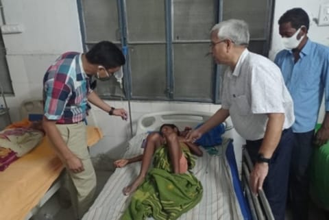 One of the Children admitted to Common Health Center (Source: IANS)