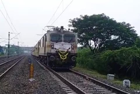 Screengrab from the test-run video.