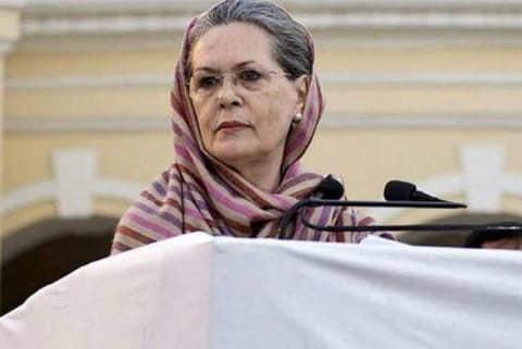 File photo of Congress leader Sonia Gandhi.
