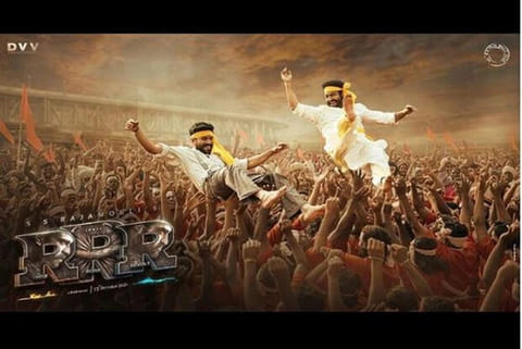 'RRR' poster Image Credit: ANI