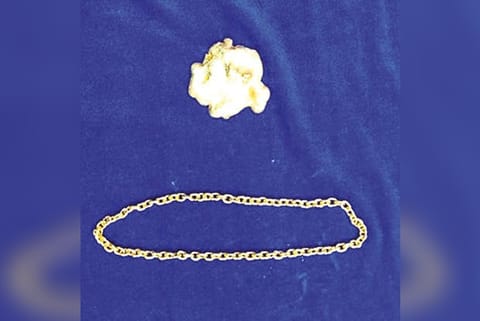 Seized gold.