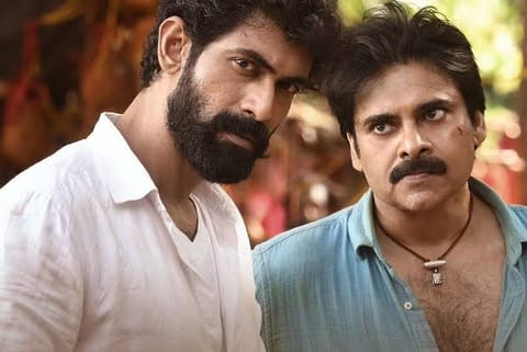 Pawan Kalyan and Rana Daggubati in Bheemla Nayak