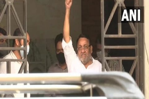 NCP leader Nawab Malik (Source: ANI)
