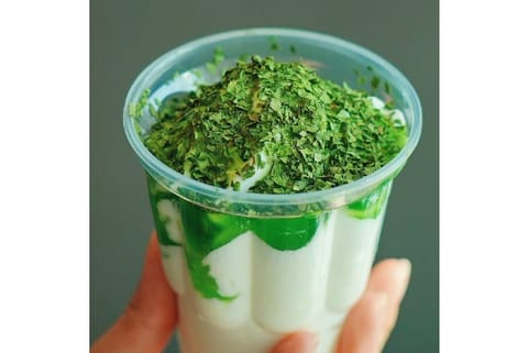 Mcdonald?s Cilantro sundae, Vanilla Ice Cream with coriander toppings (Image Credit: Twitter)