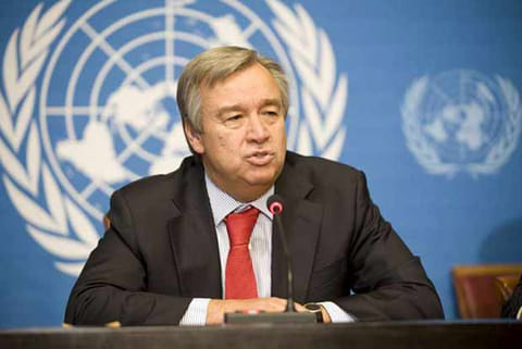 UN Secretary General Antonio Guterres